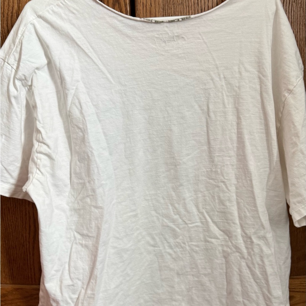 Women's White Short Sleeve Top